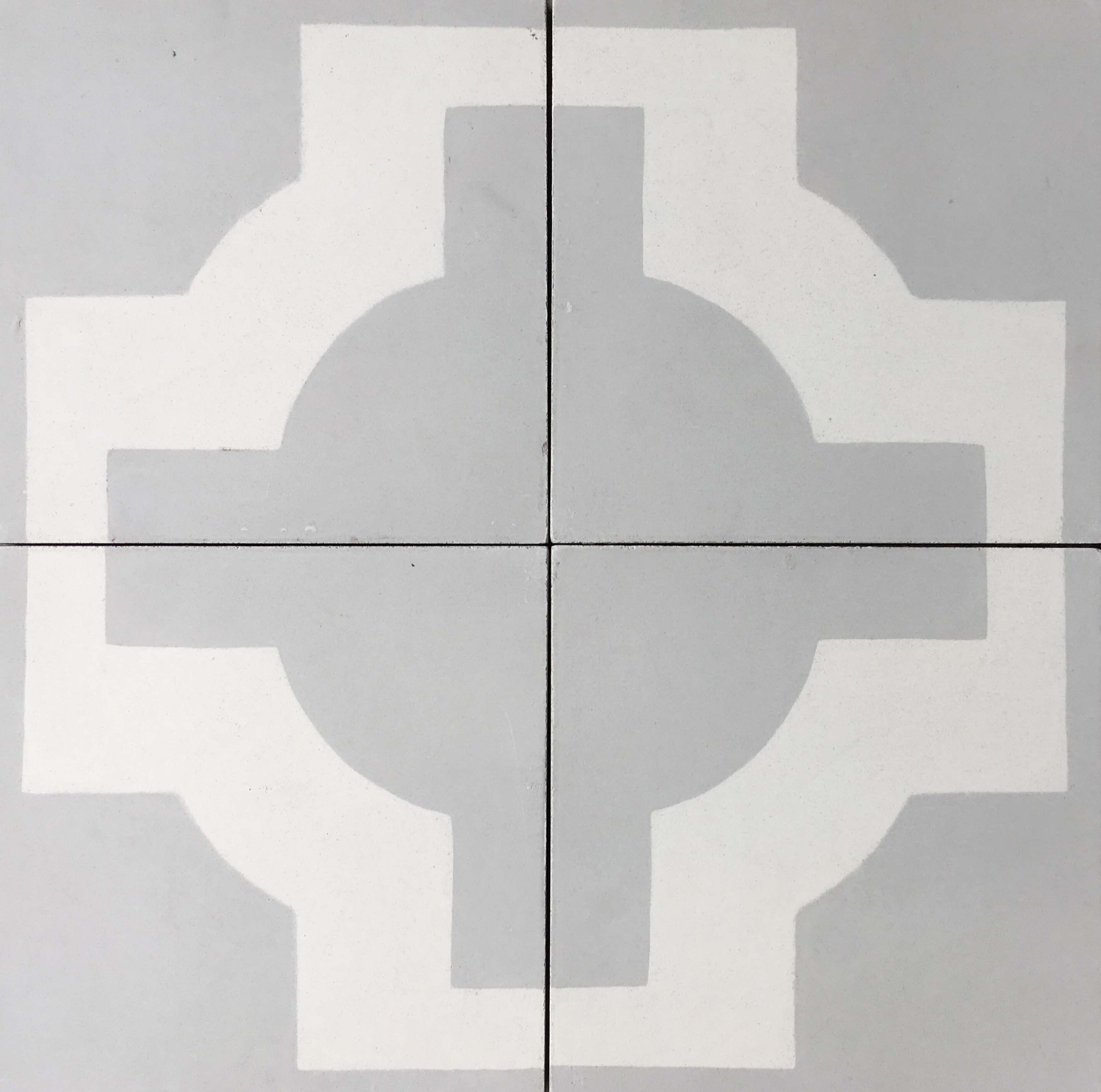 Athena Grey Encaustic Cement Tile